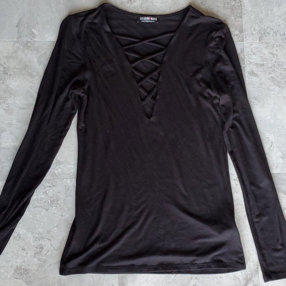 BN Fashion Nova top - black